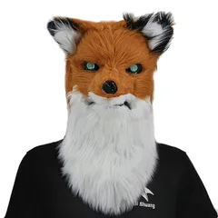 [TOMMYFIELD] 狼 被り物 ウルフ 動物 ハロウィン ドッキリ いたずらグッズ ドッキリグッズ (狐) [並行輸入品] [狐]