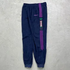 80年代~90年代 adidas アディダス ONE WORLD ベロアジャージ トラックパンツ メンズL 