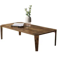 新品 萩原 ローテーブル ブラウン 120×45.5×32 完成品