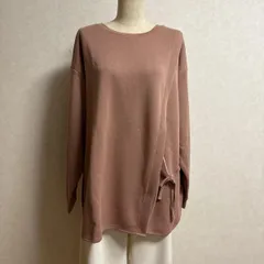 KN3348 ＊5L 大きいサイズ　サイドリボンチュニックピンクお腹あたりに傷あり