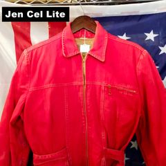50s Jen Cel Lite ジェンセルライト ヴィンテージ USA製 ワーク ジャケット M ライナー付き フェード ３シーズン レッド 赤 10634