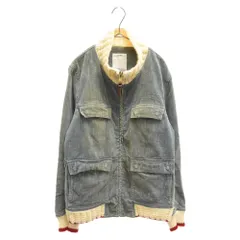 VISVIM (ヴィスヴィム) 13AW REDWOOD KNIT COLLAR JKT ニットカラーコーデュロイジャケット 0113205013025 ブルーのサムネイル