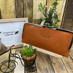 【姫路レザー】がま口　財布仕様　オレンジ　仕切り付き　本革　カスタマイズOK商品