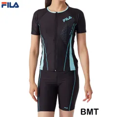 フィラ FILA 343-202-5　カラー/BMT　フィットネス水着 レディース水着 ジップアップ半袖 343202-5