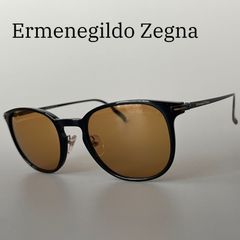エルメネジルドゼニア サングラス サーモントブロー グレー ガンメタ 