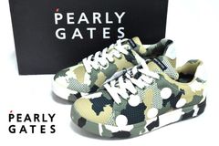 新品 PEARLY GATES ゴルフシューズ 22.5cm 迷彩カモフラージュシリーズ 053-2292502 パーリーゲイツ