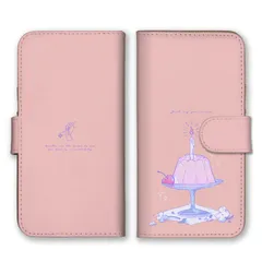 iPhone14ProMax ケース 手帳型 アイフォン14 プロマックス スマホケース 携帯ケース エモい ゼリー 韓国 ネオンカラー ピンク ブルー 可愛い さくらんぼ 花 かわいい おしゃれ カラー05