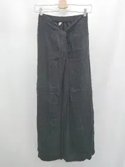 ◇ ⊂ Ungrid  アングリッド 綿麻絹混合 ロング フレア スカート サイズF ネイビー系 レディース E  【1505290011273】