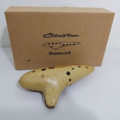 Y 長期保管 火山久のオカリーナ オカリナ ハンドメイド 木箱入り