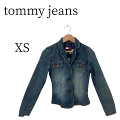 tommy jeans トミージーンズ 紺 デニムジャケット XS (SS)
