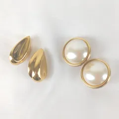 美品『USED』 メタル monet ２点セット イヤリング 大ぶり 華やか