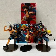 ▲ワンピースマニアが本気で〇〇をプロデュースしたらこうなった！ ルフィ / サボ / エース 3個セット ジャンク品 smop091243