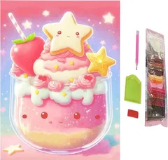 SENTO JONA(セントジョナ) ダイヤモンドアート アートパネル 四角いビーズ キット ビーズアート 手芸 ダイヤモンドペインティング スクエア 30x40cm(9)