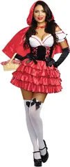 赤ずきん ミニ丈ワンピースマント付きフード セット商品コスプレ衣装コスチューム ハロウィン レディース 大人 女の子 ドレス セクシー 仮装 パーティー イベント 変装 面白い かわいい ゴシック学園祭ダンスDreamGirlドリームガール★1