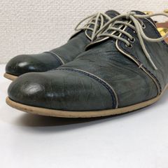 ランバンオンブルー　ブルー　ストレートチップ　バブーシュ