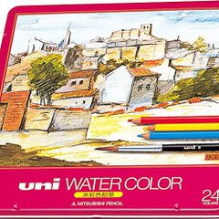 24色セット 三菱鉛筆 水彩色鉛筆 ユニウォーターカラー 24色 UWC24C