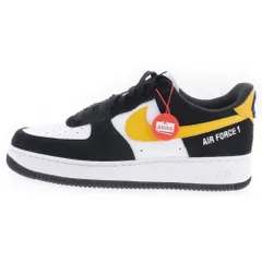 NIKE (ナイキ) AIR FORCE 1 07 LV8 Athletic Club DH7568-002 エアフォース1 アスレチッククラブ ローカットスニーカー US10/28cm ブラック/ホワイト/イエロー