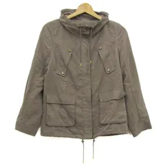クミキョク ミリタリージャケット アウター リネン混 レディース 2サイズ カーキ 組曲 【中古】