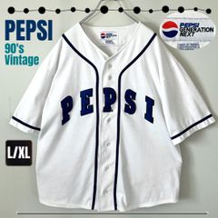 PEPSI ペプシ★90s GENERATION NEXT★オールドスタイル/ベースボールジャージ/ユニフォーム/ゲームシャツ★USAメンズL/XL  #2504A093