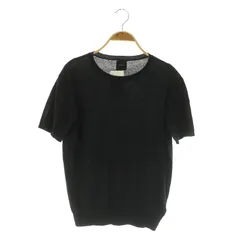 スピック&スパン Spick&Span 24SS SEA ISLAND COTTON ショートスリーブプルオーバー ニット カットソー 半袖 F ブラック /MY ■OS