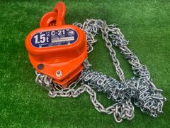 送料込！【未使用】象印♪1.5t チェンブロック♪C21型 2.5m♪ C2101525♪アクトツール富山店♪吊