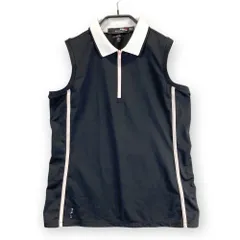 サイズ：S.P RLX ラルフローレン  ハーフジップ ノースリーブポロシャツ  ブラック系 [240101481436] ゴルフウェア レディース ストスト