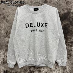 【未使用】DELUXE/デラックス DELUXE Logo Crew スウェット トレーナー/24AD2665/グレー/L
