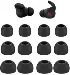 Fit Beats Pro Beats イヤホン用 イヤホン用 イヤーチップ イヤーチップ シリコン製 イヤーピース S/M/L3サイズ buds 6ペア studio ブラック（713） A-Pcas
