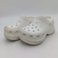 crocs クロックス クラシック クロッグ クロッグサンダル 厚底 ホワイト レディース W5 F-5-8