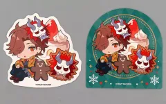 【中古】シール・ステッカー ありさか ステッカー2枚セット 「DMMスクラッチ! Crazy Raccoon スクラッチ第五弾」 E-1賞