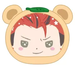 【中古】ぬいぐるみマスコット・ぬいぐるみバッジ 鬼龍紅郎 おまんじゅうにぎにぎマスコット 「あんさんぶるスターズ!×サンリオキャラクターズ」