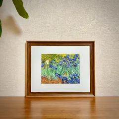 新品☆額縁付アートポスター☆フィンセント・ファン・ゴッホ☆Vincent van Gogh☆Irises in the Garden☆88
