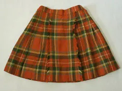 ファミリア familiar アウトレット 子供服 女の子 120cm スカート 赤 チェック フォーマル 卒園式 入学式 通学 通塾 習い事 お教室 秋 冬 ★3 冬服 ガールズ 女児 キッズ 【中古】 ユーズド リサイクル こども