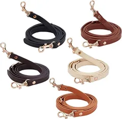 PH PandaHall ショルダーストラップ 5本 バッグ カバン ショルダーベルト 約127cm( 混合色)