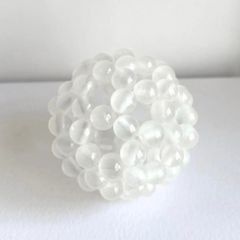 神聖幾何学フラーレン ブラジル産 アイリスクォーツAAA 10mm玉