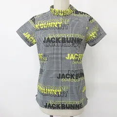 パーリーゲイツ PEARLY GATES ジャックバニー JACK BUNNY ゴルフ 2022年モデル シャツ ハイネック モックネック 半袖 グレンチェック 白 黄 黒 ブラック ホワイト イエロー 1