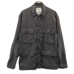 niko and... ニコアンド ミリタリー シャツジャケット 3 チャコールグレー レディース 古着