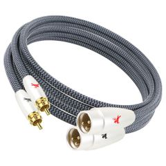 ImpetoXLRRCA変換ケーブル「メス-オス」XLRからRCAまでOFC無酸素銅オーディオケーブルAVアンプ/CD/ヘッドホンアンプ/デジタルミキサーなど適用xlrrcacable1.5M