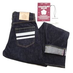 桃太郎ジーンズ クラシックテーパード ジーンズ 出陣ペイント 15.7oz TOKUNO BLUE ワンウォッシュ デニムパンツ MMJZ0201 新品