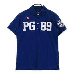 サイズ：4 PEARLY GATES パーリーゲイツ  半袖ポロシャツ ワッペン  ネイビー系 [240101487352] ゴルフウェア メンズ ストスト
