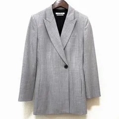 #anc フォクシーニューヨーク FOXEY NEW YORK ジャケット 38 ライトグレー 38255 ロングテーラードジャケット レディース [661022]のサムネイル