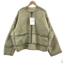 HED MAYNER/20AW/SHEARLING JACKET/レザージャケット/M/ベージュ