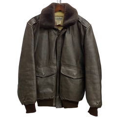 エルエルビーン L.L.Bean 70's 80's G-1 Leather Flight Jacket USA製 ジャケット ブラウン Sサイズ 201MT-4196 VB