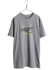 【お得なクーポン配布中!】 パタゴニア メッセージ ロゴ プリント 半袖 Tシャツ メンズ XL 18年製 アウトドア イラスト カットソー アート グラフィック 大きいサイズ