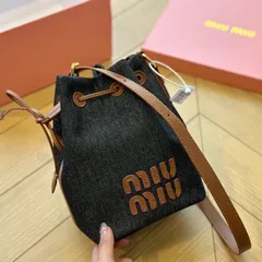 2024年最新】ミュウミュウ MIUMIU ハンドバッグ 斜め掛けショルダーバッグ 2Wayバッグ レザー ブラウンxゴールド 定番人気の人気アイテム  - メルカリ