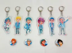 【中古】その他雑貨(キャラクター) [単品] 箱根学園 アクリルキーホルダー6種+缶バッジ4種 「C88 弱虫ペダル 箱根学園セット」
