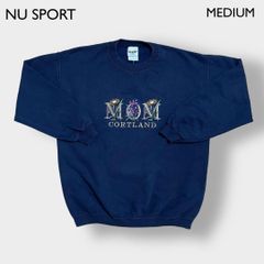 NU SPORT カナダ素材 スウェットシャツ トレーナー カワイイ系 刺繍 M