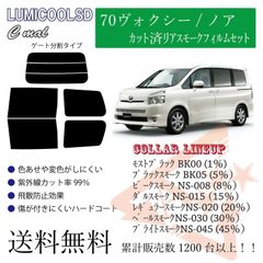 トヨタ 70ヴォクシー/ノア カーフィルム リアフィルム スモークフィルム リア分割タイプ
