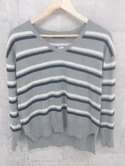 ◇ URBAN RESEARCH アーバンリサーチ ボーダー ニット 長袖 セーター F グレー * 1002800228478 【中古】 【1002800228478】