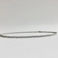 【再販】貝ベビーパールネックレス/約3～3.5mm約43cm+5cm/シルバーグレー/R/made in japan